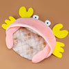 Cute Cat Nest Basket Plush Pet House Beds Summer Cooling Mat Puppy