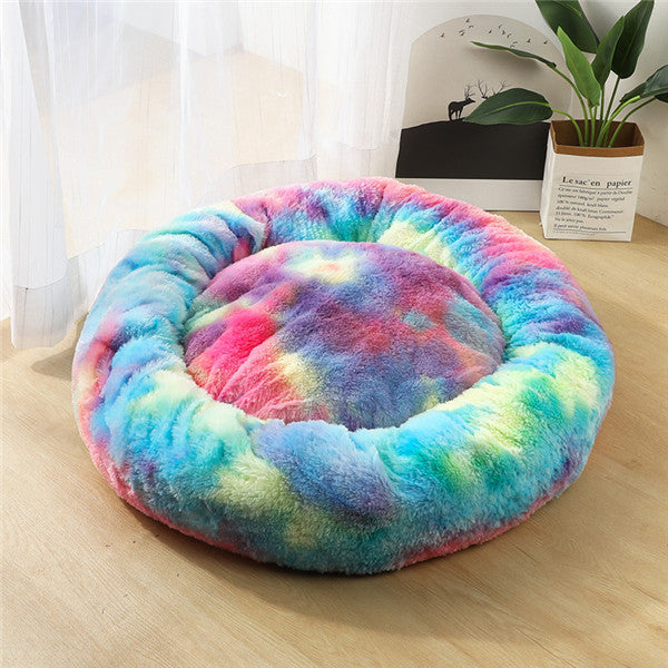 Dog Beds For Small Dogs Round Plush Cat Litter Kennel