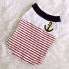 Pet embroidery sailor suit