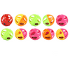Cat toy plastic two color bell toy ball