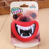 Dog vinyl red lips dress up toy