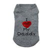 Pet Supplies Dog Clothes Threaded Daddy Mommy 4 Pet Vest
