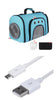 Pet Out Bag With Fan Side Mesh Ventilation