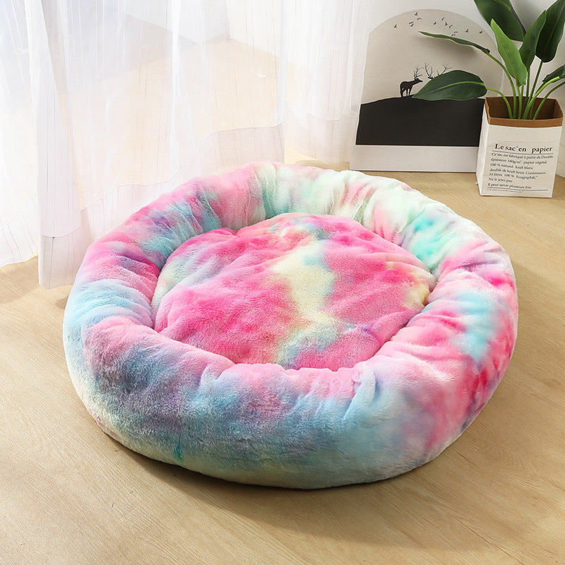 Dog Beds For Small Dogs Round Plush Cat Litter Kennel