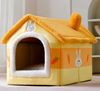 Foldable Dog House Pet Cat Bed Winter Dog Villa Sleep Kennel