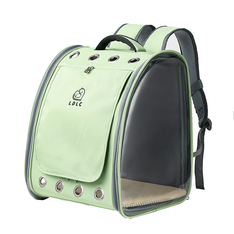 Transparent PVC Pet Backpack Oxford Cloth Cat Bag