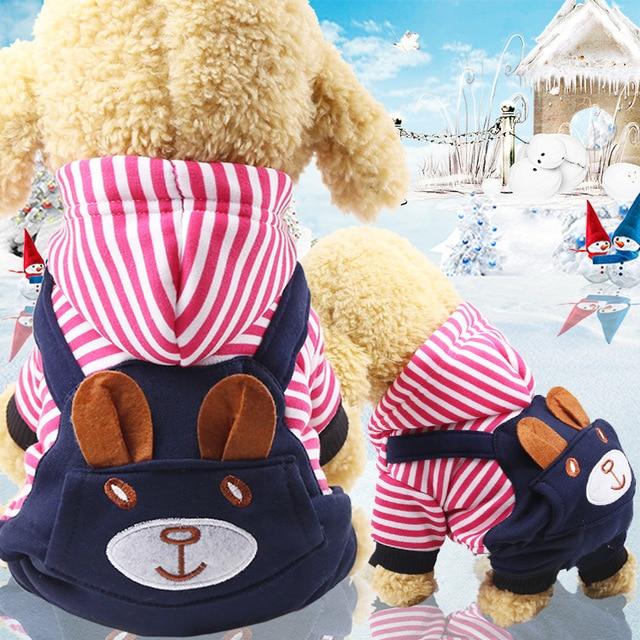Striped strap pet clothes