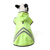 Pet outdoor reflective raincoat