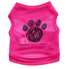 Footprints pet vest