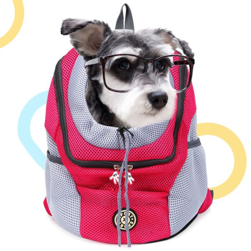 Pet Dog Carrier Carrier For Dogs Backpack Out Double Shoulder Portable