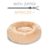 Fluffy Donut Dog Bed  Warm Soft Long Plush Pet Cushion Dog House Cat  Bed Washable Pet Sofa Mat Calming Samll Large Dog Beds