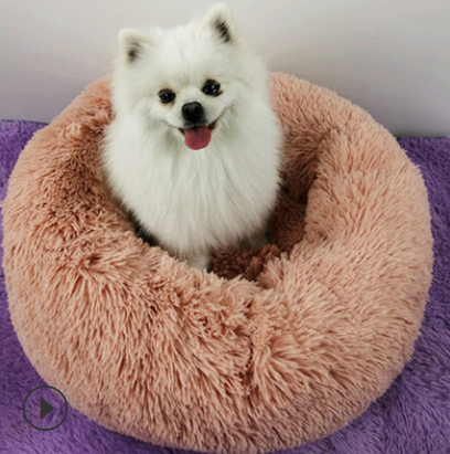 Dog Beds For Small Dogs Round Plush Cat Litter Kennel