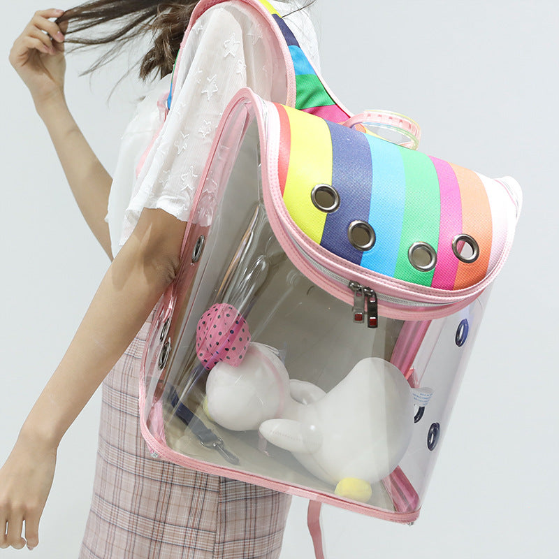 Transparent Cat Bag Going Out Portable Backpack Pet