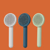 Pet Cat Dog Button Self-cleaning Comb