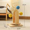 Solid Wood Rotary Table Cat Scratch Board Sisal Hemp