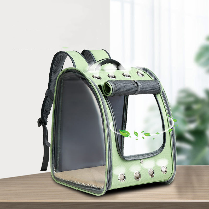 Transparent PVC Pet Backpack Oxford Cloth Cat Bag