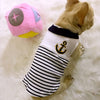 Pet embroidery sailor suit