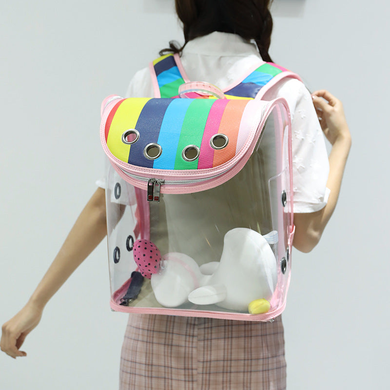 Transparent Cat Bag Going Out Portable Backpack Pet