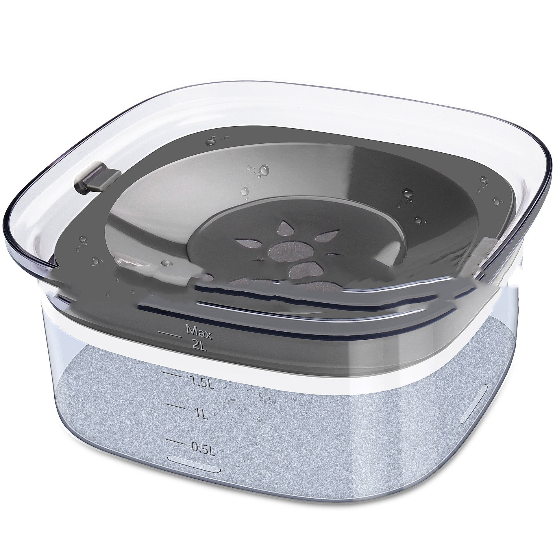 Pet Dog Floating Water Bowl Splash-proof Not Wet Mouth