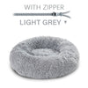 Fluffy Donut Dog Bed  Warm Soft Long Plush Pet Cushion Dog House Cat  Bed Washable Pet Sofa Mat Calming Samll Large Dog Beds