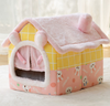 Foldable Dog House Pet Cat Bed Winter Dog Villa Sleep Kennel