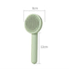 Pet Cat Dog Button Self-cleaning Comb